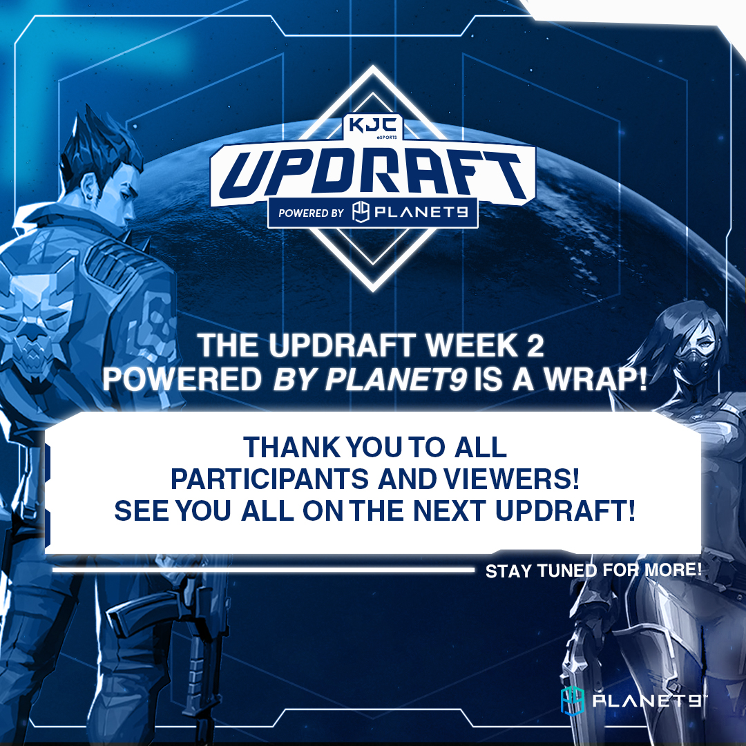 BuffUpGG's tweet photo. The way to the top is not over, UPDRAFT will be back! ๐
Before we kick off with week 3, we would like to say THANK YOU to everyone who participated in this tournament ๐๐
This tournament is powered by: @planet9gg
#masteryourplay #welcomelanding #valorant #KJCUpdraft https://t.co/Y9WmRlujzp