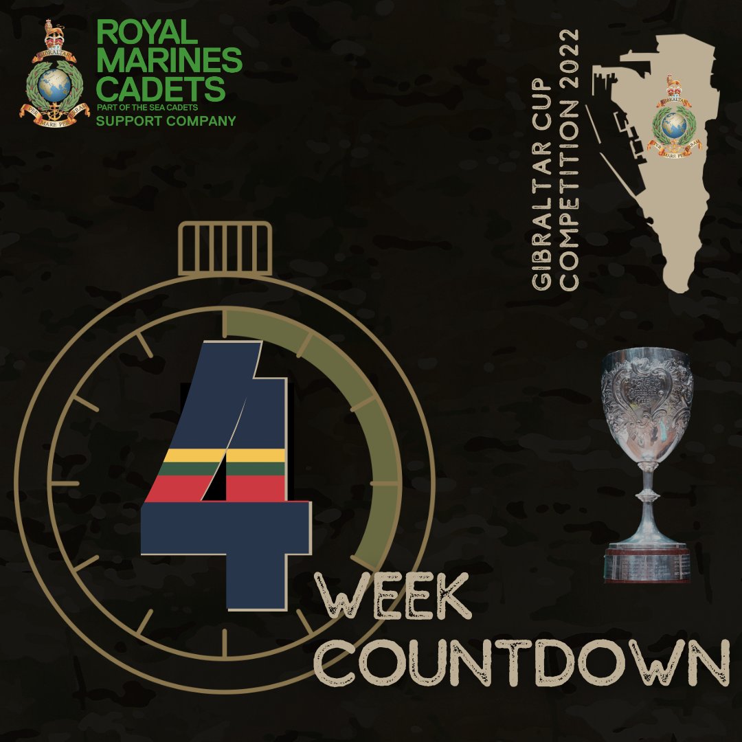 Our #GibCup22 Detachments will be joining us at CTCRM in four week's time! We know they've been training and working hard to be the best that they can be. Who will lift the coveted #GibraltarCup? @SeaCadetsUK @SeaSheffield @Westonseacadets @ruislipscc @guildfordscc @prestonscc