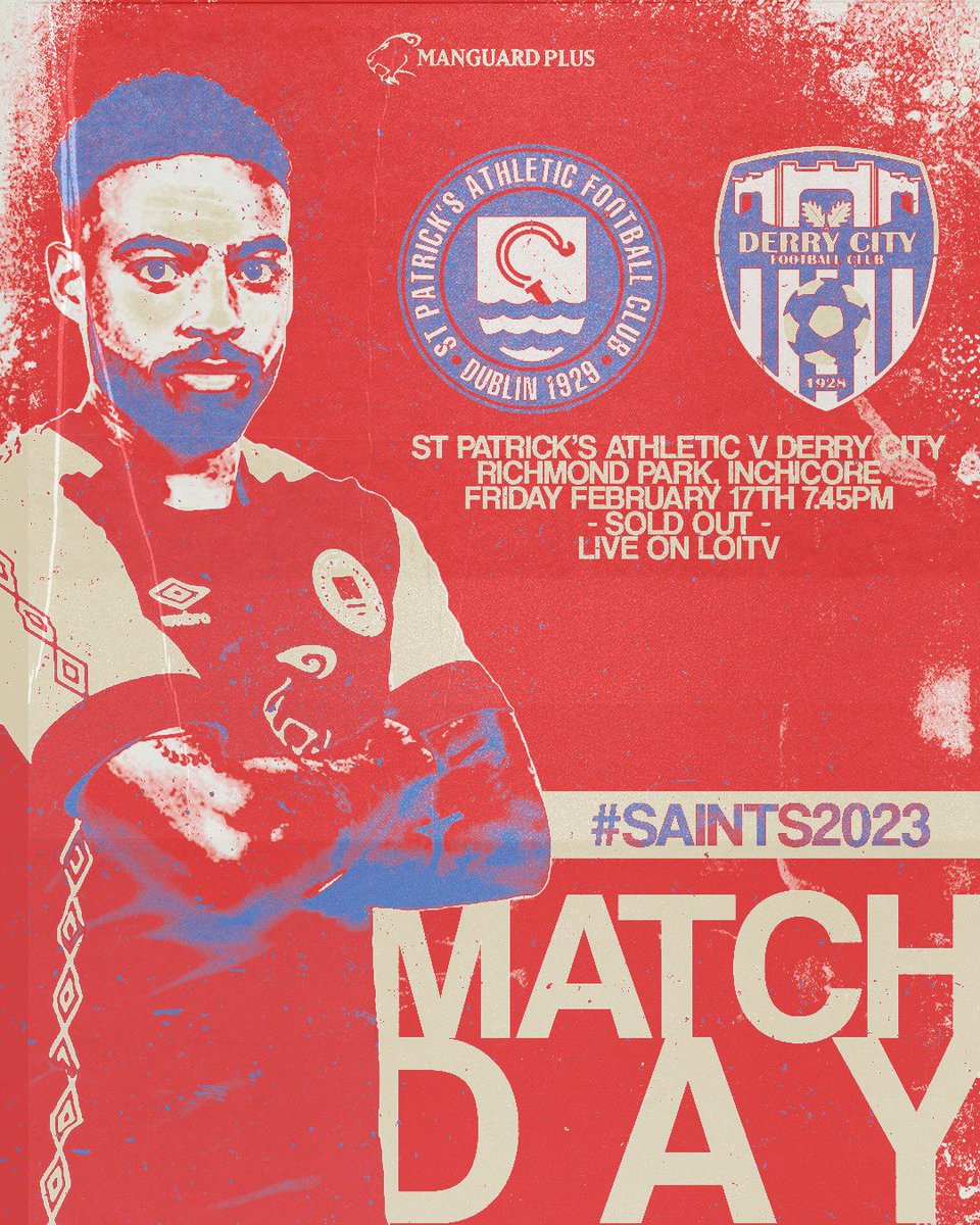⚽️ 𝙈𝘼𝙏𝘾𝙃𝘿𝘼𝙔 ⚽️

🆚 <a href="/derrycityfc/">Derry City FC</a> 
🏆 <a href="/LeagueofIreland/">League of Ireland</a> 
🏟 Richmond Park 
⏰ 7.45pm
🎫 𝙃𝙤𝙢𝙚 𝙏𝙞𝙘𝙠𝙚𝙩𝙨 ➡️ A small number of returned tickets will be on sale from 12pm
📺 LOITV ➡️ loitv.ie/en-int/page/ho…
📱Updates via our social media  

#StPatsFC #Saints2023 🔴⚪️