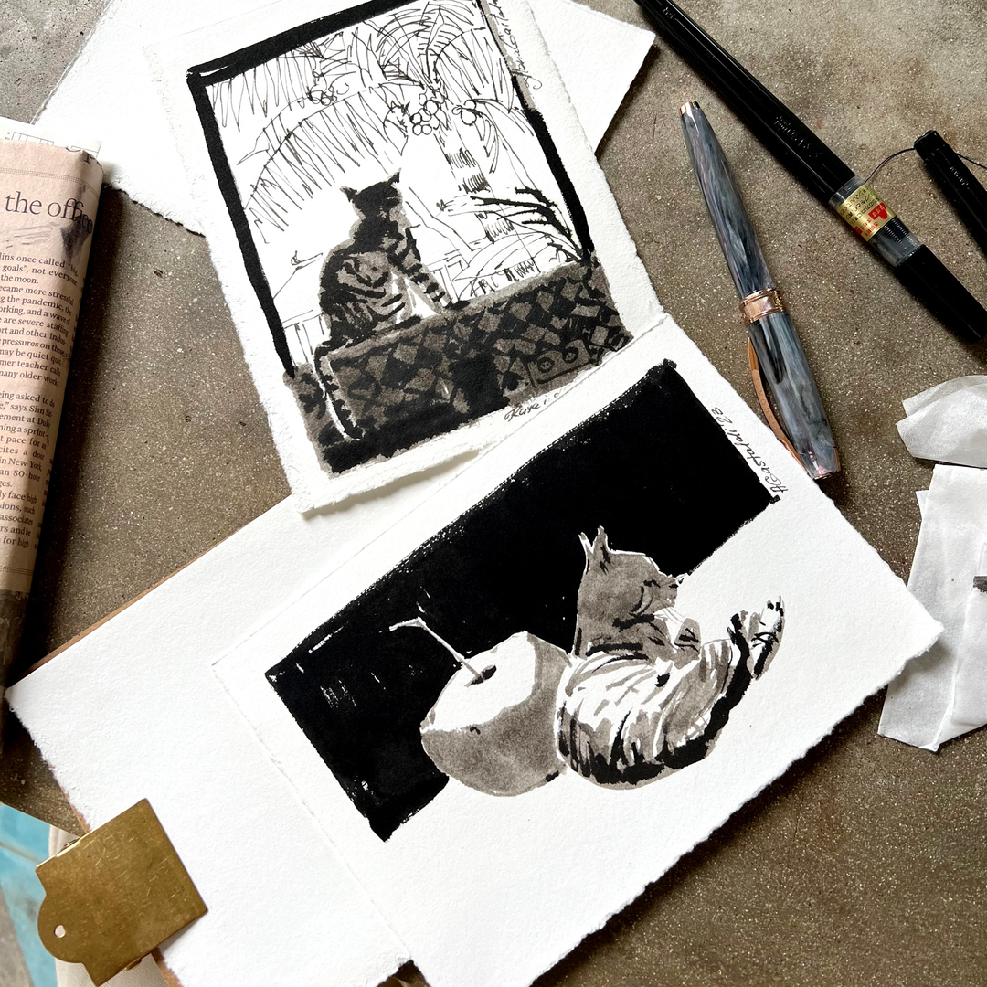 Scar the Coconut Cat and Kaya the Curious 👀 Part of the upcoming store drop @ alenagastaldi.art

#artforinterior #artforinteriordesigners #artforinteriordesign #limitededitionprints #artforsale #artforsalebyartist #etsyseller #interiordesign
