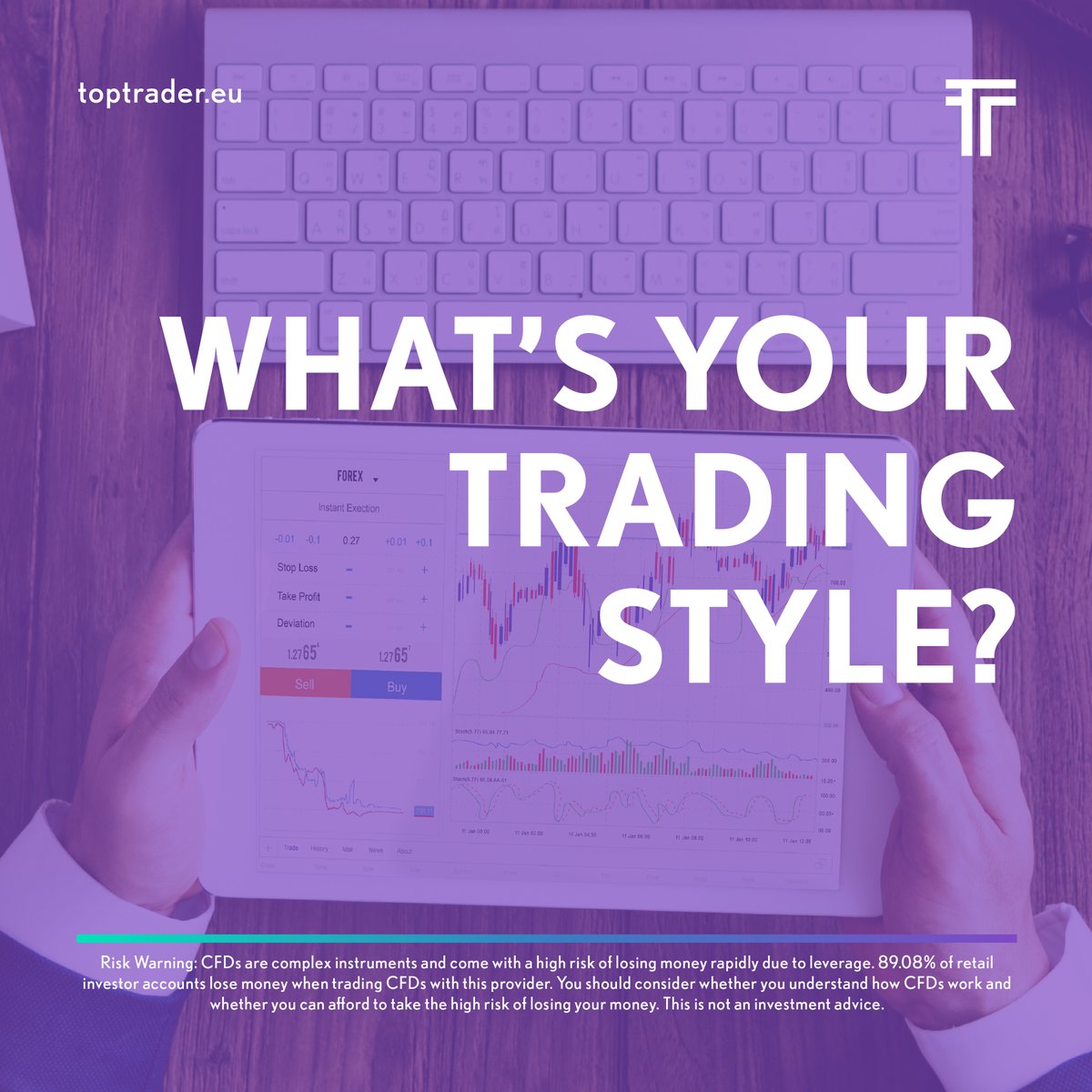 Choose your trading style from the list below:

▪️Day Trading
▪️Swing Trading
▪️Position Trading

Let us know below!

toptrader.eu

Risk Warning: 89.08% of retail investor accounts lose money.

#toptrader #broker #investing #forextrading #forextrader #tradingstyle