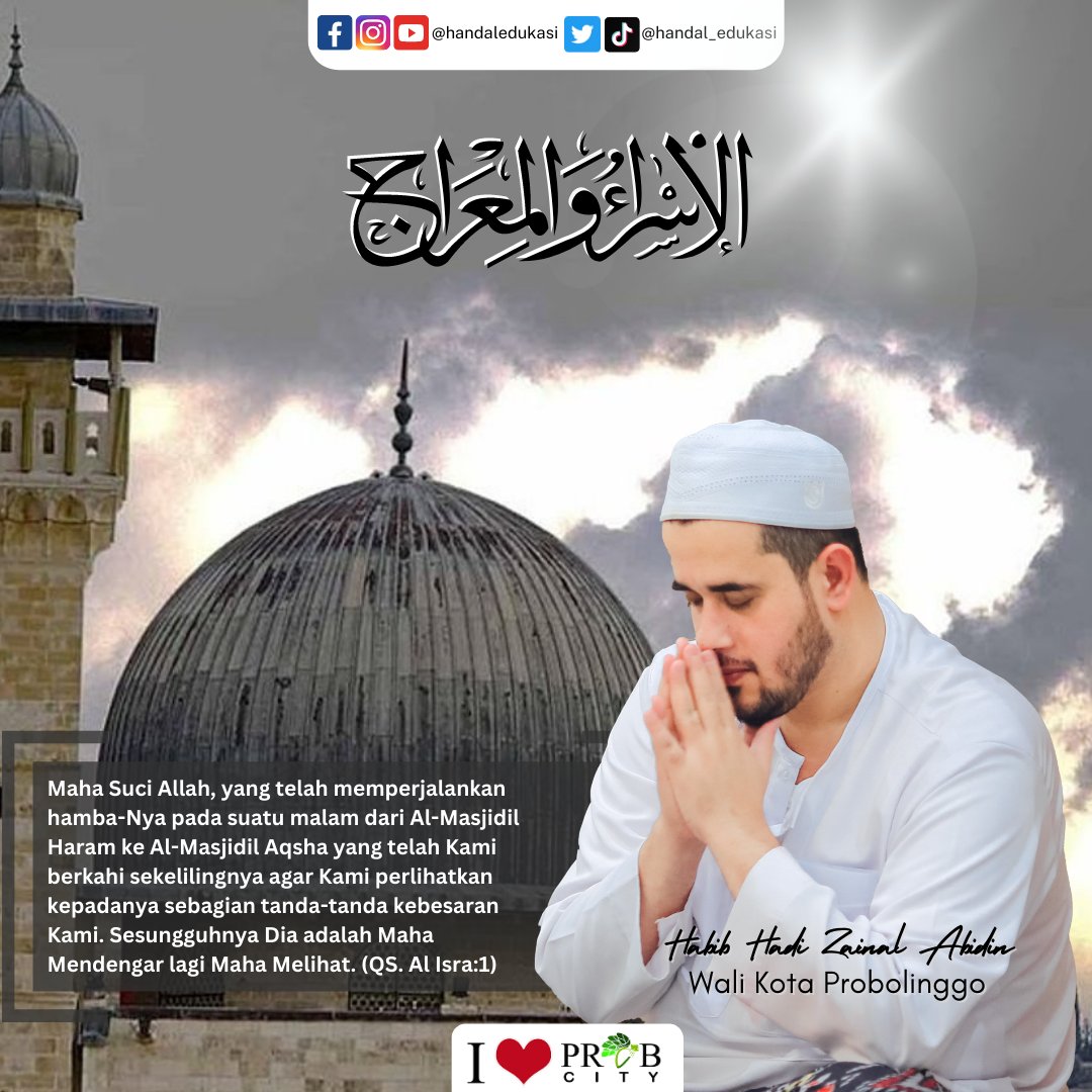 handal_edukasi's tweet photo. Pada penghujung bulan Rajab ini kita  dipertemukan dengan peristiwa yang sungguh luar biasa dan penuh hikmah bagi umat Islam. Seperti yang telah tertulis di Quran, Isra' Mi'raj adalah peristiwa dimana Allah SWT telah memperjalankan Nabi Muhammad SAW dari Masjidil Haram ke https://t.co/hoIsQBfrOZ