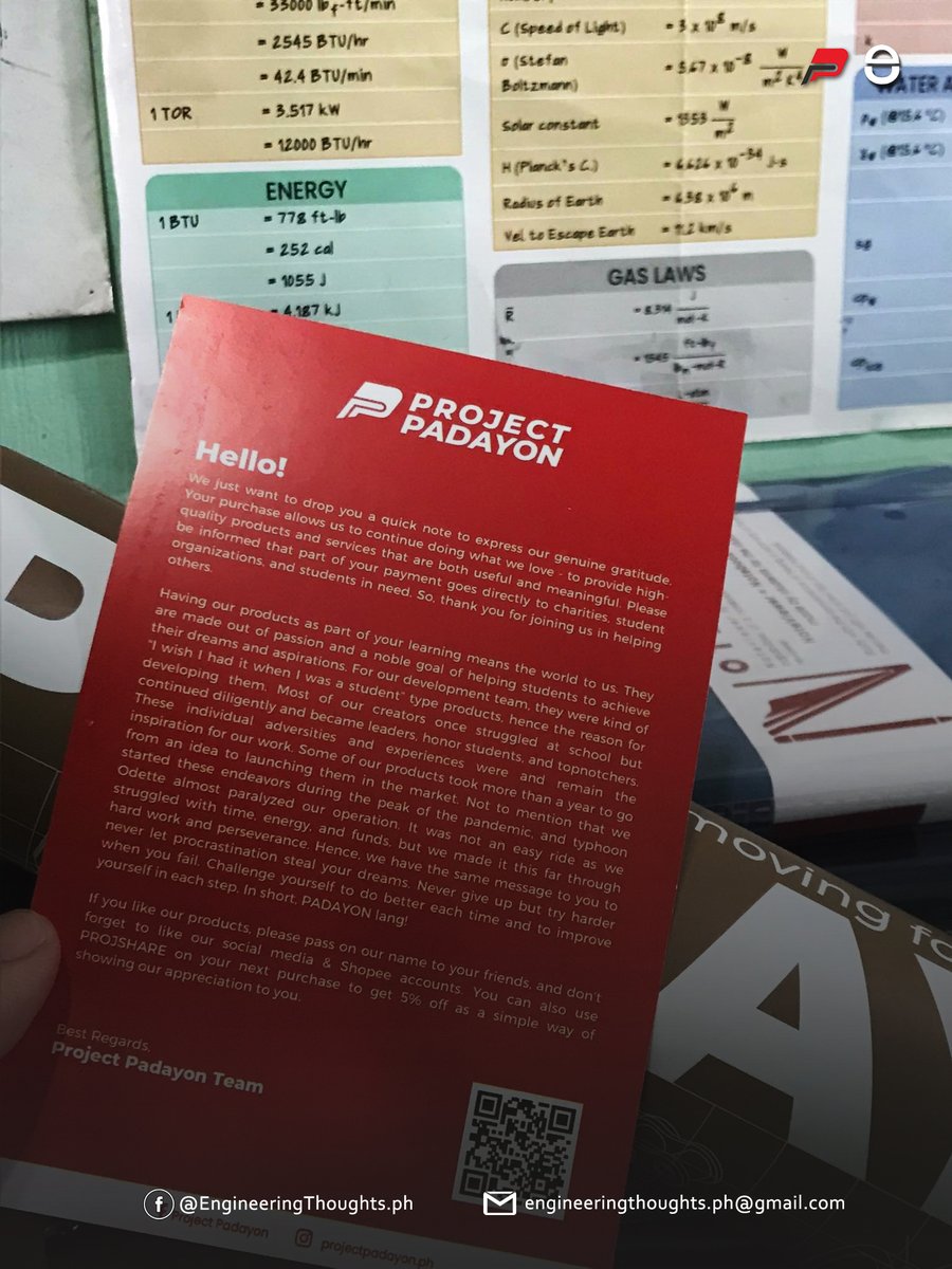 EngrtPh's tweet photo. Hello engineers, Ready to receive free Project Padayon products? We gotch u!😉
Stay tuned, as we will post the mechanic for a giveaway.
---------------------------------
Follow and like : Project Padayon & Engineering Thoughts
#engineering #noteviewer #padayonengineer https://t.co/SEf2uoSZcb