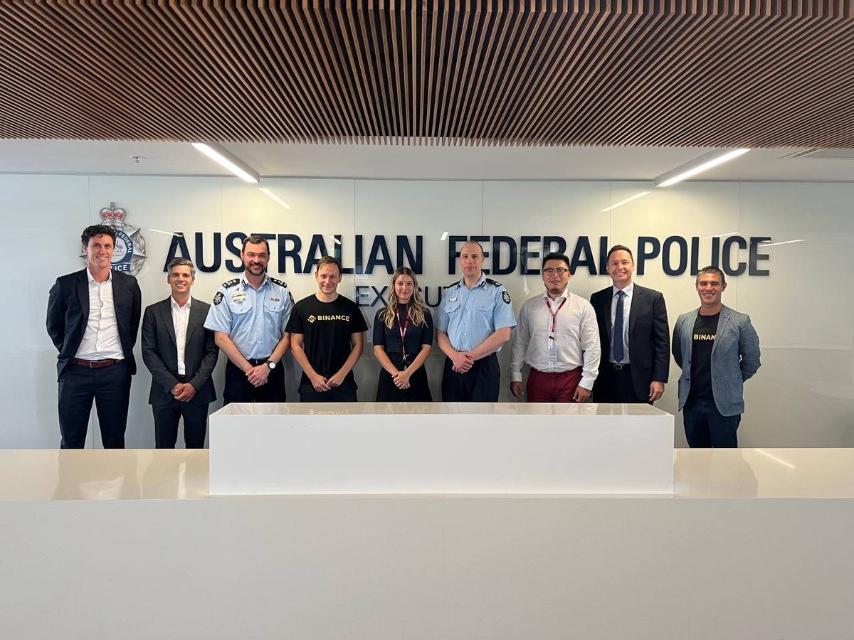 Binance hosted a crypto training workshop for representatives from the  Australian Federal Police. This is part of our global efforts to empower  law enforcement by sharing investigation methods and better ways to