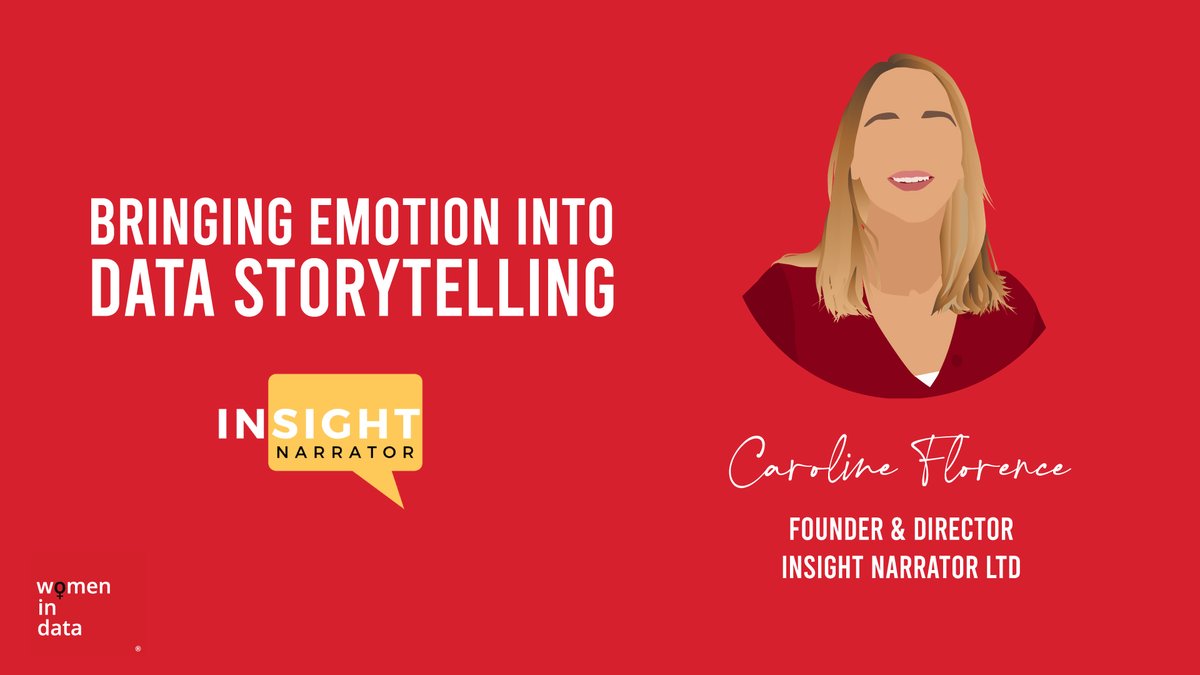 Learn from the best...📖️ | Women in Data flagship Stream ‘Bringing emotion into data storytelling’  

Having trained over 10,000 delegates from across the data and insights sector, you don't want to miss this session with <a href="/InsightNarrator/">Caroline Florence</a>🙌