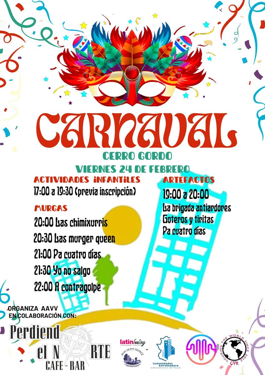 Pues en mi barrio se han venido arriba. 
#CerroGordo #Badajoz #Carnaval2023 #CarnavaldeBadajoz #CarnavalDeBadajoz2023