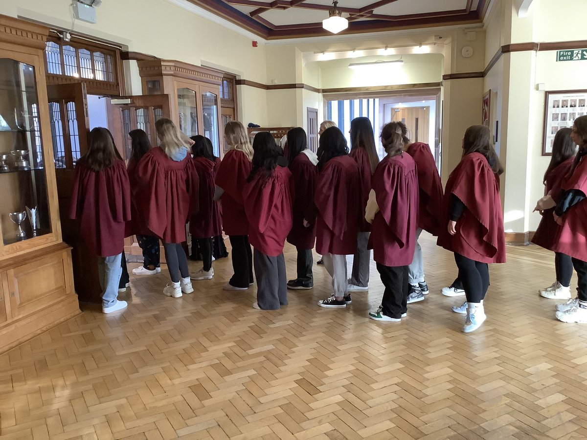 Achievements Assembly this morning and <a href="/BSGDPrefects/">BSGD Prefects 2022-23</a> are ready to proceed in. Non uniform day today in case you were wondering!