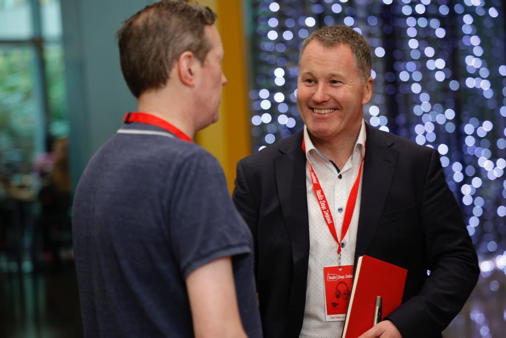RadioDaysIrl's tweet photo. Ready for Day 2 #RDIrl23 another great line up of guest speakers to inject new energy into your own stations when you return. 👌 who’s ready for it? 🙌🏽 #Radio https://t.co/dNESyHGKCT