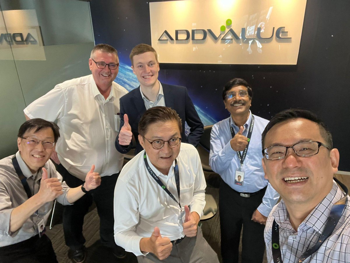 IQspacecom's tweet photo. Hello from Singapore! We've just wrapped up two amazing days at the GSTC and had the pleasure of visiting our partner Addvalue Innovation. We are excited to see what the future holds for our partnership!
 
#IQspacecom #SpaceMadeInGermany #satellitecommunications #gstc2023 https://t.co/EHI71Pbk9C