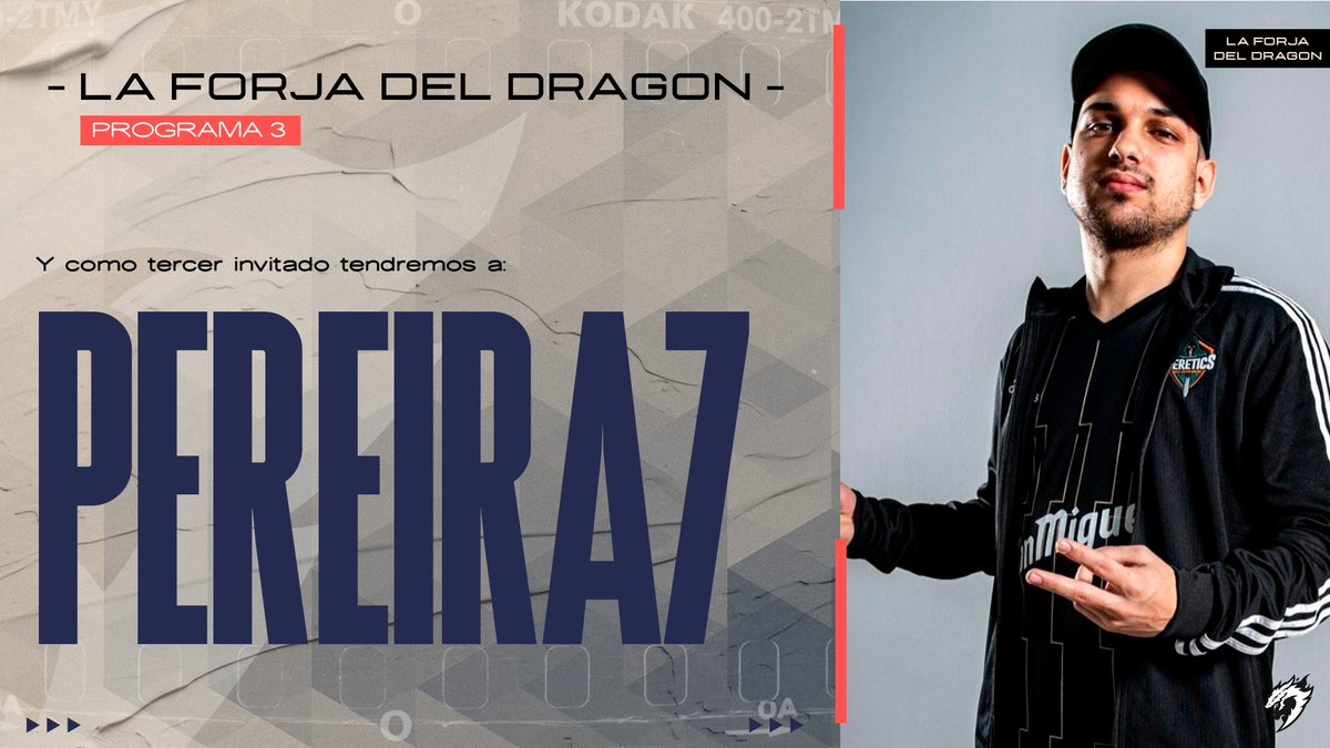 LA FORJA DEL DRAGON #3

• Tendremos a <a href="/Peereira7/">Pereira</a> 🤝 

Uno de los mejores jugadores de la historia de la comunidad de Fortnite, cuenta con 1M de seguidores Twitch.

Y ahora, ¿Qué nos contará Pepe?

Esta noche a las 22:30 en el Canal del club con <a href="/NachoLozLop/">Nacho Lozano</a> y <a href="/evilraychel/">ξviŁ</a>