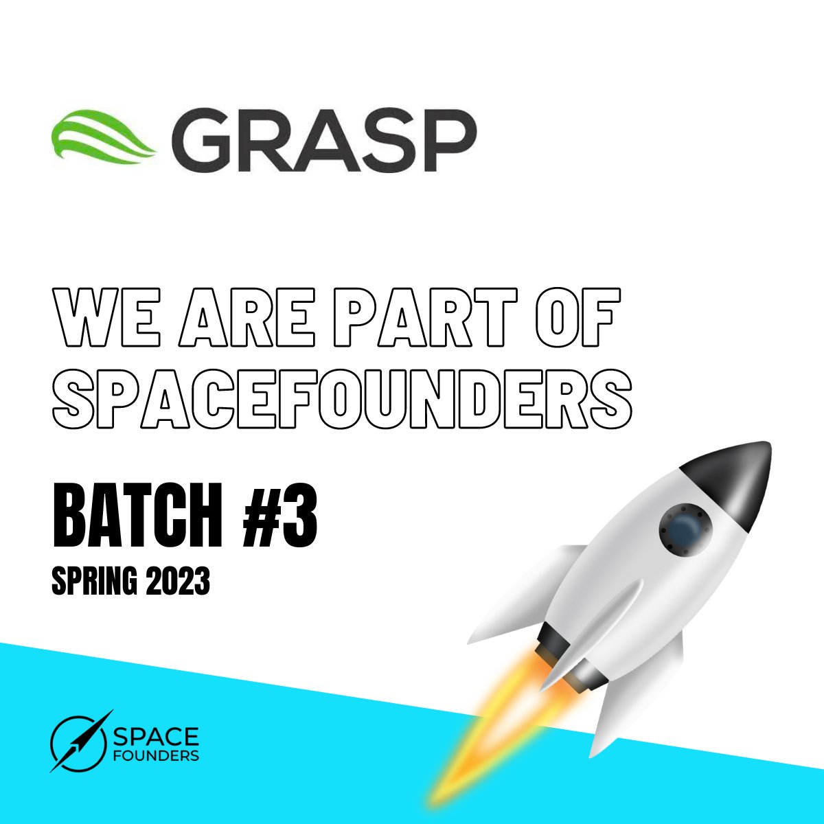 GRASP SAS (@graspsas) on Twitter photo We are thrilled to announce our selection to <a href="/SpacefoundersE/">SpaceFounders.eu</a>, Batch 3.
Looking forward to working with the top European Space Tech #startups.
See you all in #Toulouse on March 6th, cannot wait to meet you all!
#remotesensing #earthobservation #aerospace #spacetechnology We are thrilled to announce our selection to <a href="/SpacefoundersE/">SpaceFounders.eu</a>, Batch 3.
Looking forward to working with the top European Space Tech #startups.
See you all in #Toulouse on March 6th, cannot wait to meet you all!
#remotesensing #earthobservation #aerospace #spacetechnology