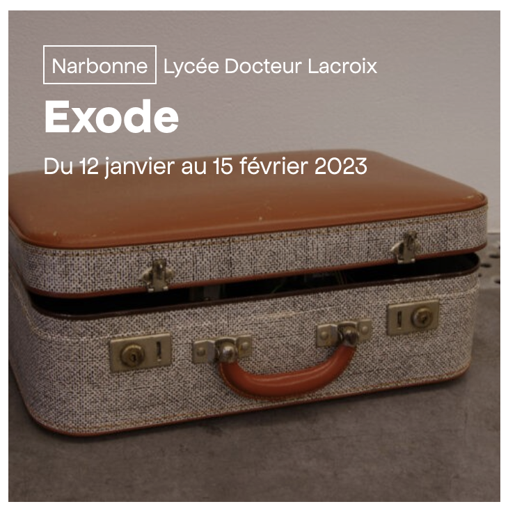 emmadusong's tweet photo. Exode - FRAC Occitanie hors les murs
This group show just finished.
With Pierre Ardouvin, Jacques Bruel, Marcel Dinahet, Emma Dusong and Mabel Palacin
From january 12th to february 15th 2023
Docteur Lacroix High School in Narbonne https://t.co/Y1OGJTy33J