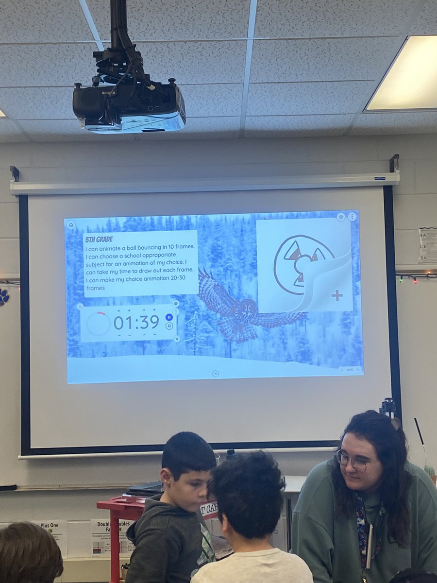 J_NolanSW's tweet photo. Such a joy to enter one of our 5th grade classrooms @HGHuskies during an animation lesson @isleofartists This talent is amazing! #dg58pride https://t.co/JB1RTTOcQe