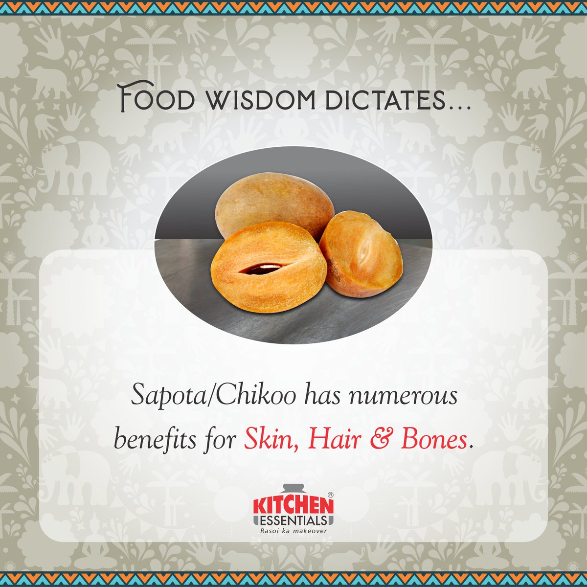 #kitchenessentials #rasoikamakeover #makeyourcookingeasy #foodwisdom #healthy #healthywealthy #sapota #chikoo #benefits #beneficial #healthiswealth2023 #healthiswealth