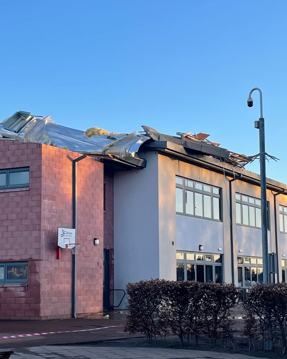 Angus Council on Twitter "High winds have damaged the roof at Burnside