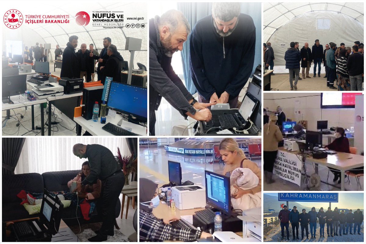 Hep Birlikte Türkiye 🇹🇷

Farklı illerden afet bölgelerinde görevli ve gönüllü 1715 personelimiz ve Mobil Nüfus Hizmetleri Aracımız ile afetin ilk gününden itibaren sahada, afetzedelerimizin yanındayız.
Birlikte güçlüyüz❗️

#deprem