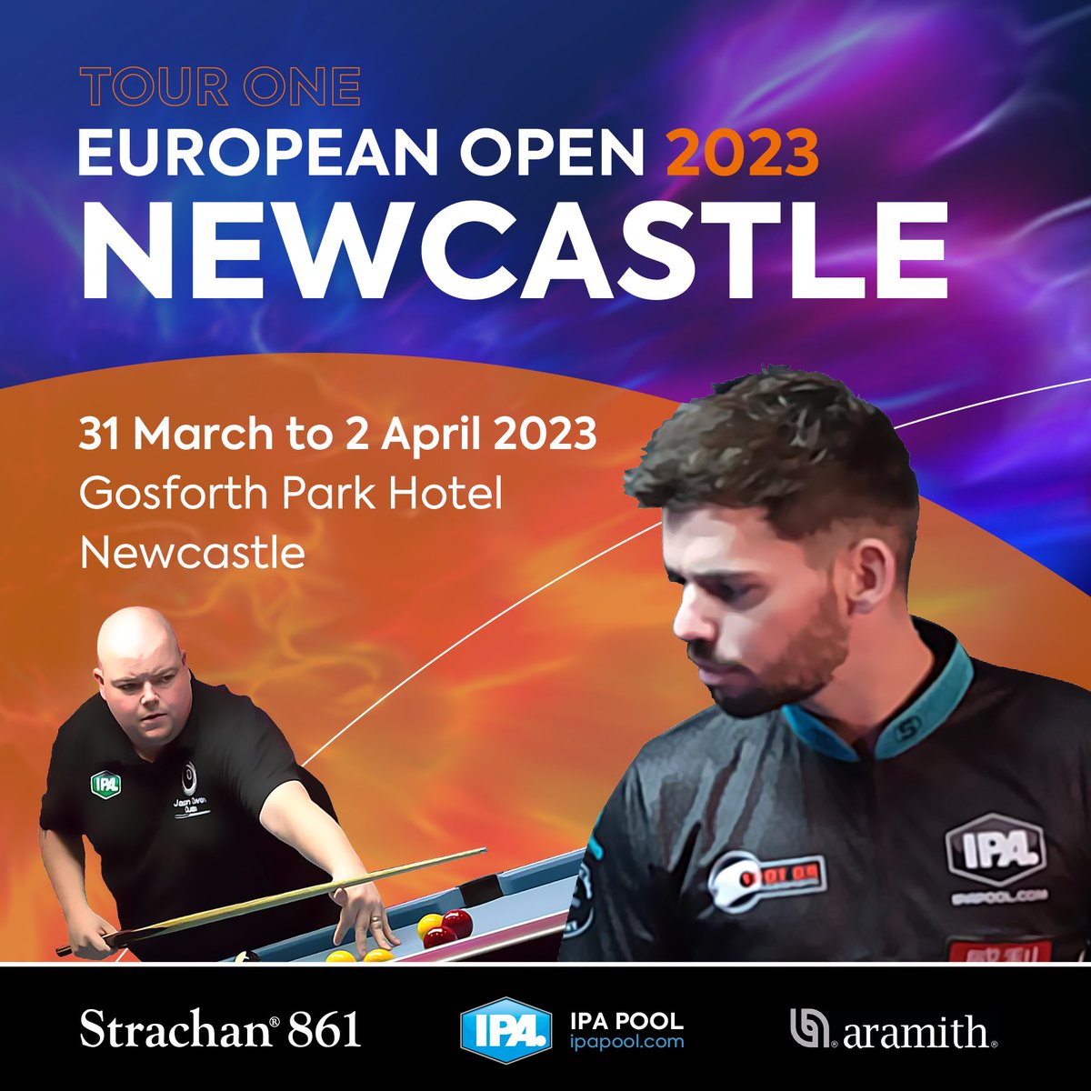 Not long to go to the start of the 2023 IPA Tour season
The Amateur event is double elim and with races to 7 in all events, it offers great value
Full Tour only £590 (for 10 competitions) or single event entry for £140 👌
The deadline is looming
Enter at ipapool.com/ipa-store/