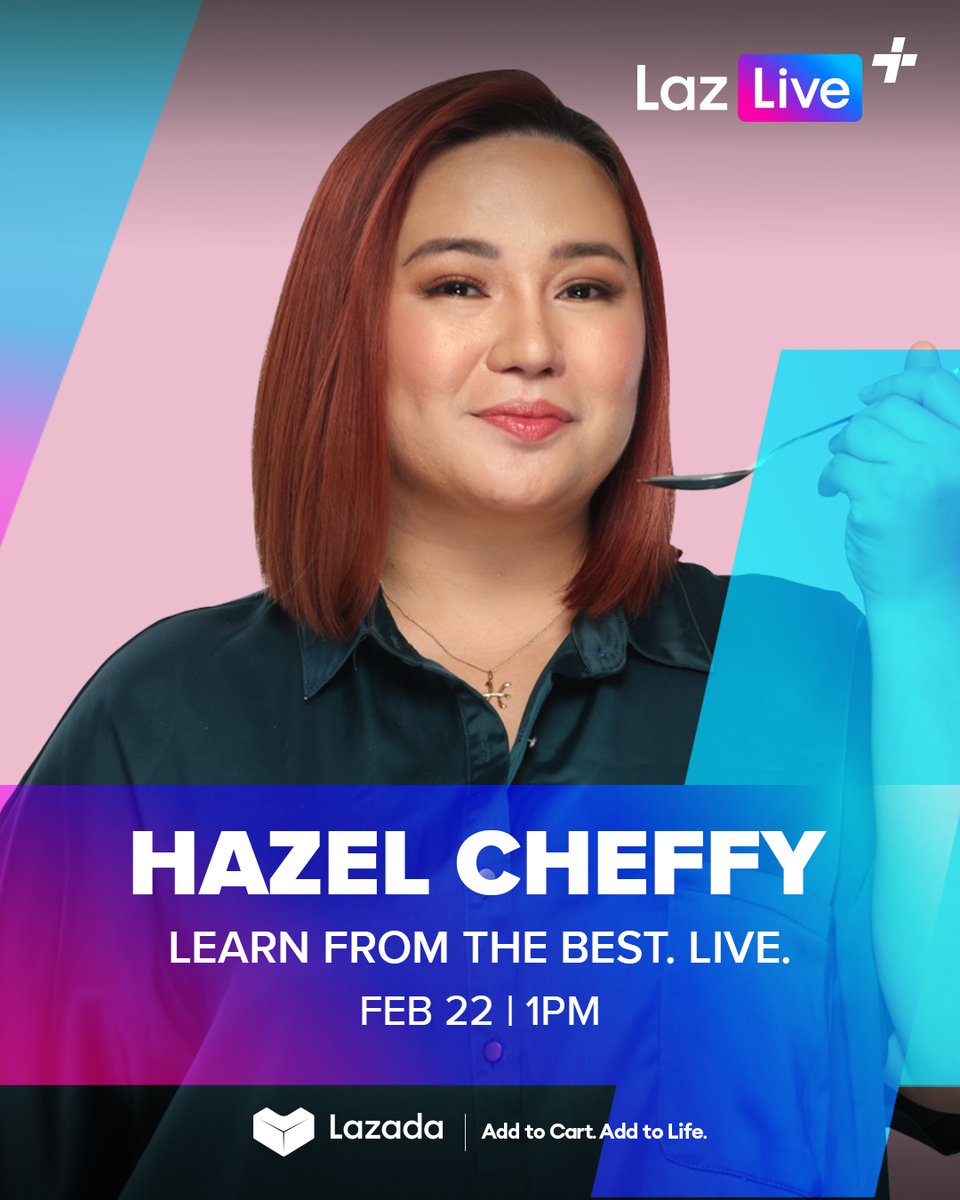 LazadaPH's tweet photo. Love bonding over K-pop and K-drama? Sabayan mo na yan ng masarap na Korean salu-salo! π
Meok ja with Hazel Cheffy mula appetizers hanggang dessert!
ππ» https://t.co/CZEgJFgKYq
π
February 22, 1PM
#LazLivePlusPH #LazadaPH #HazelCheffyForLazLivePlus https://t.co/otowJU9Vl5