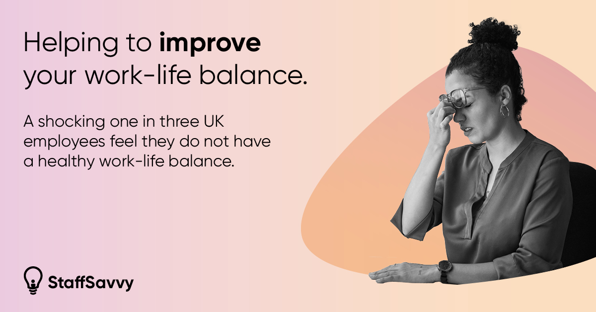 StaffSavvy's tweet image. Can we help your work-life balance and take the stress out of your day with our one-platform management system? 💡

Imagine rotas, payroll, recruitment, HR and training all in one place ➡️ bit.ly/3unxjSR

#worklifebalance #organisation #workplacemanagementsystem
