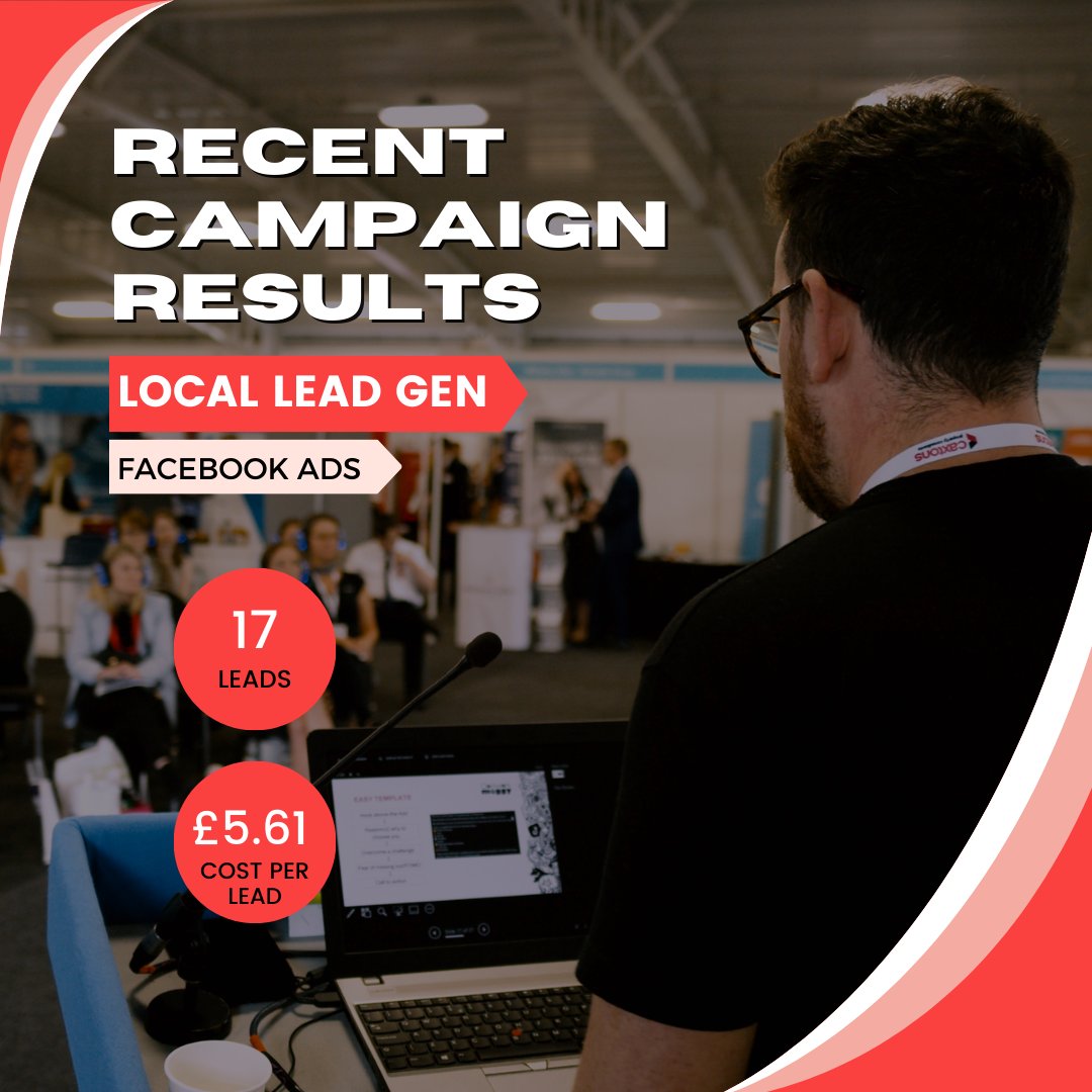 Facebook Ads are an amazing way to get leads if you're looking for leads within a local area, and it doesn't cost you £100's per lead.

Get in contact if you'd like to know more.

#facebookads #leads #localbusiness