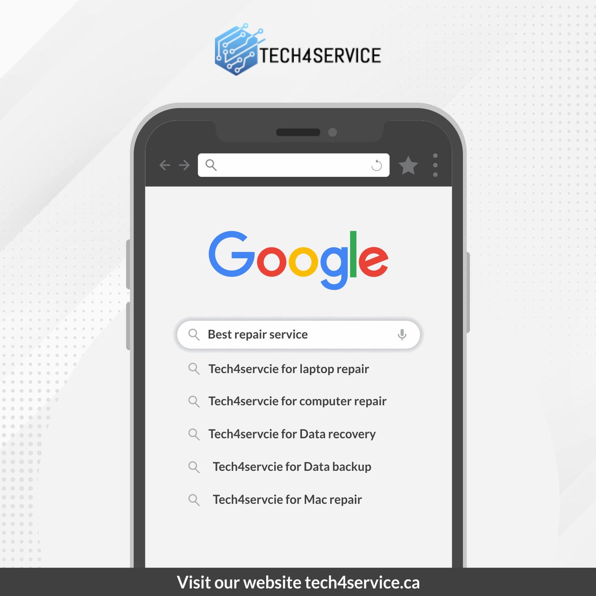 tech4service's tweet image. We are easily searchable on Google.

Follow us on @tech4service    

#repairservices #ComputerRepairing #laptoprepairing #camerainstallation #alldevicesupport #remoteservices #edmonton #Canadá