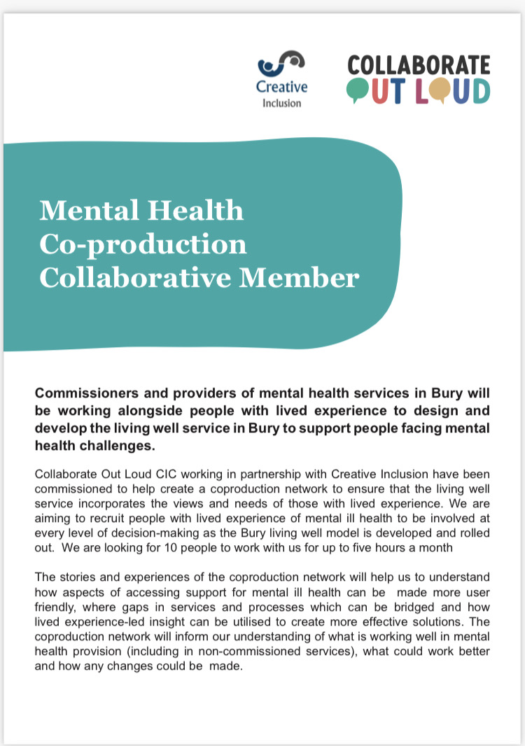 Bury Involvement Group tweet media