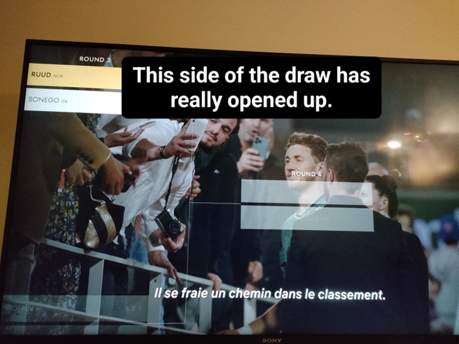 Pour Ruud, le « tableau s’ouvre », expression tennistique signifiant qu’il a des chances d’aller loin dans ce tournoi. Cela n’indique rien sur son classement mondial, celui-ci étant établi après le tournoi. Oubliez le tennis, le foot et le sous-titrage, découvrez la divination.