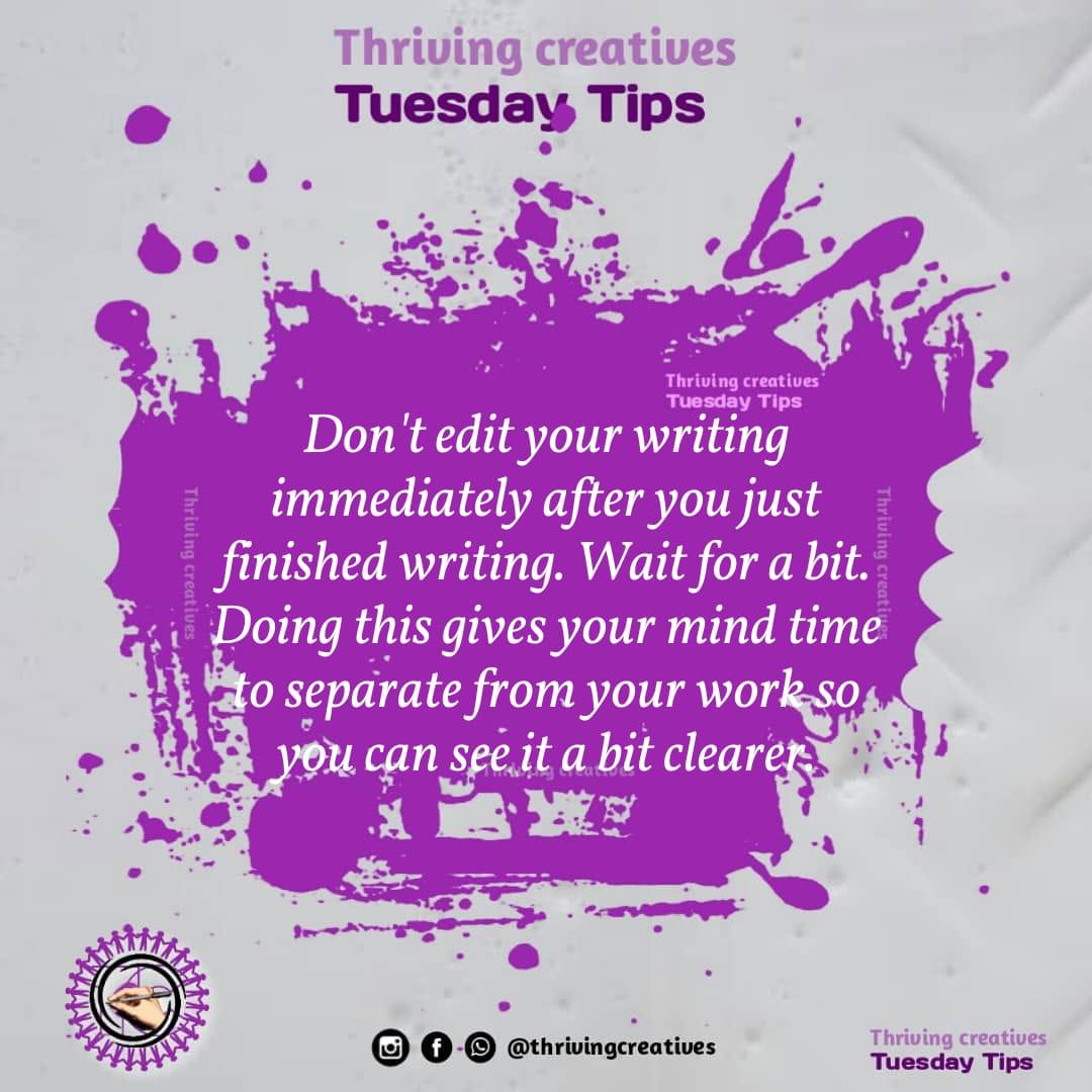 Who else agrees with this?

If you didn't know, now you do. Kindly like this post, share, save for easy access later as well. 🤗

#thrivingcreatives #thrivingcreativescomunity #tuesdaytips #tipstuesday #writingtips #tipsforwriters #creativetips #writingcommunity #writerscommunity