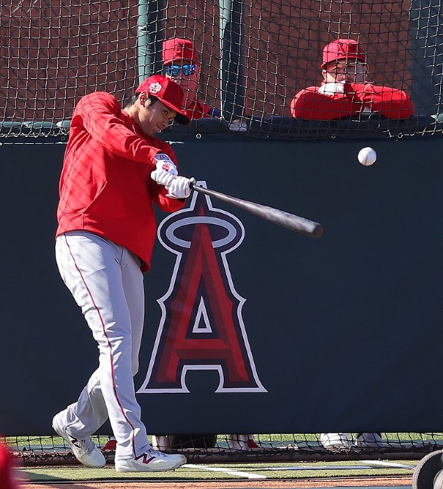 大谷翔平 ¹⁷⚾ Ohtani Shohei ¹⁷ on Twitter "Shohei Ohtani BP with Trout