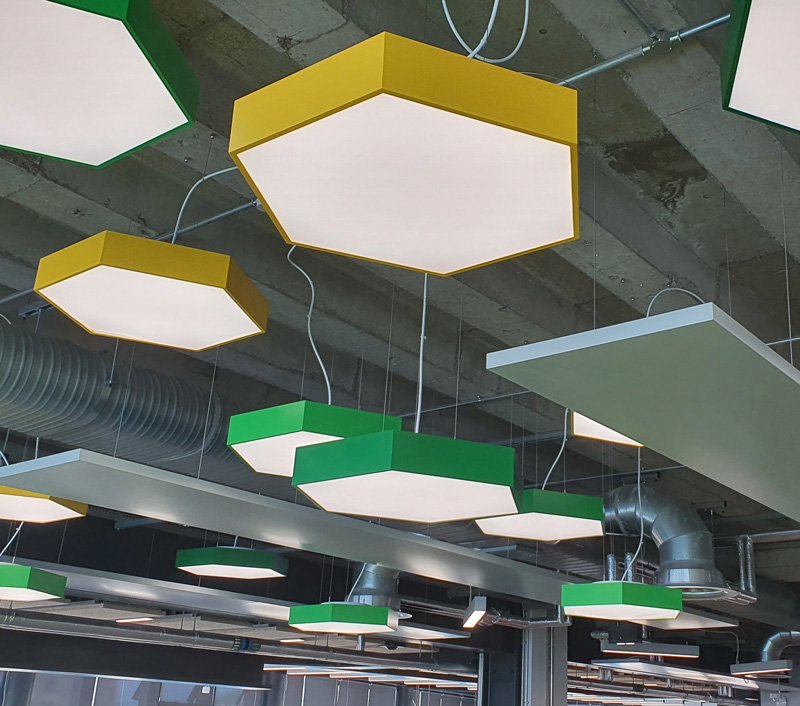 Shout out to our Hex!

Artech supplied specialist and decorative lighting for the eye-catching <a href="/UniStrathclyde/">University of Strathclyde</a> Students Union project.

The fittings supplied included Hex, Microdot, Flowline and a host of bespoke fixtures.

View our full product range at:

artechlighting.com/products/