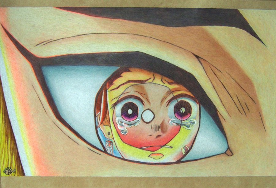 「瞳の中に映るシリーズはこの3作です。(一つだけ創作入ってますあとは模写です。) 」|hitomisabaのイラスト