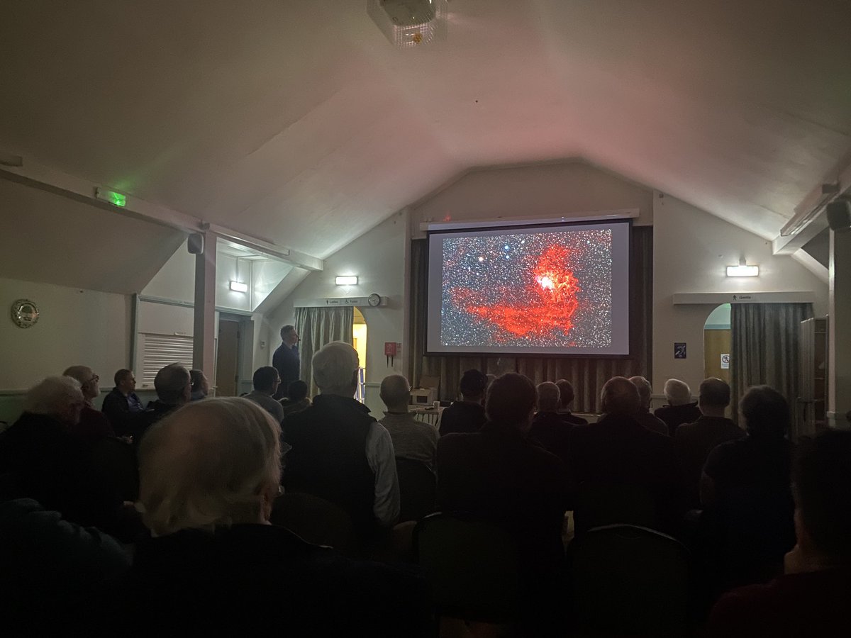 NottinghamAstro's tweet photo. Thanks to @corovus for an excellent talk on cameras for #astrophotography at @BurnsideHall last night and showing a few of the amazing images he has taken this winter. https://t.co/bBBaufK62K
