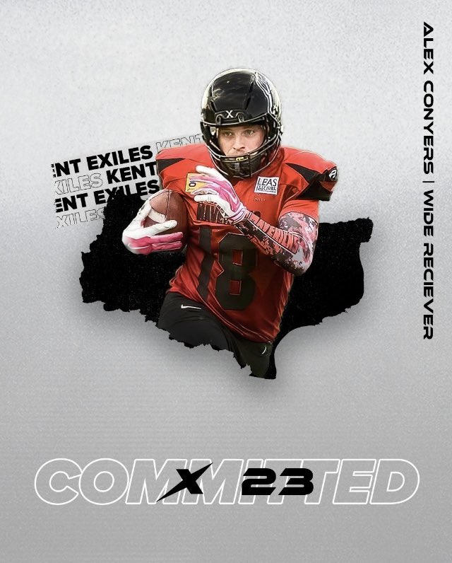 🏴‍☠️ New Signing🏴‍☠️

Wide Receiver AJ Coyners signs with the Exiles for the 2023 season! ✍️ 

Alex is a Swiss Army knife,offering versatility to the offence! Having played previously at East Kent Mavericks, Alex is eager to show what he can do as an exile.🙅
#bafa #americanfootball