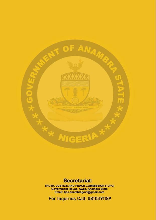 ChidiOdinkalu's tweet photo. Moments ago in Awka, capital of Anambra State, in SE #Nigeria, the Truth, Justice, & Peace Commission (TJPC), submitted its #InceptionReport to @CCSoludo in Awka.
The Commission will proceed to Public Hearings later in the year after the events of #NigeriaDecides2023. https://t.co/Ul5Wc60KaT