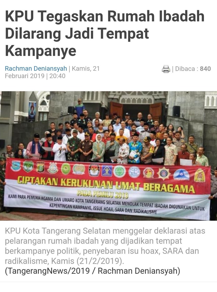 DwiOktariyadi (@dwioktariyadi) on Twitter photo Yth. <a href="/bawaslu_RI/">Bawaslu RI</a> <a href="/KPU_ID/">KPU RI</a>
Semoga 2 capture berita ini benar adanya dan bukan salah tulis jurnalisnya.
Gusmen <a href="/YaqutCQoumas/">Yaqut Cholil Qoumas</a>
<a href="/Kemenag_RI/">Kementerian Agama RI</a> Yth. <a href="/bawaslu_RI/">Bawaslu RI</a> <a href="/KPU_ID/">KPU RI</a>
Semoga 2 capture berita ini benar adanya dan bukan salah tulis jurnalisnya.
Gusmen <a href="/YaqutCQoumas/">Yaqut Cholil Qoumas</a>
<a href="/Kemenag_RI/">Kementerian Agama RI</a>
