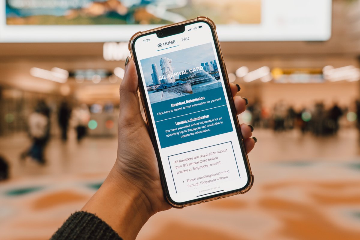 To all arriving travellers, do remember to submit the SG Arrival Card for free via the MyICA mobile app or ICA’s website (https://t.co/1IvBfRQobG) within 3 days (inclusive of day of arrival) prior to your arrival to Singapore! https://t.co/3skAuGxy7t
