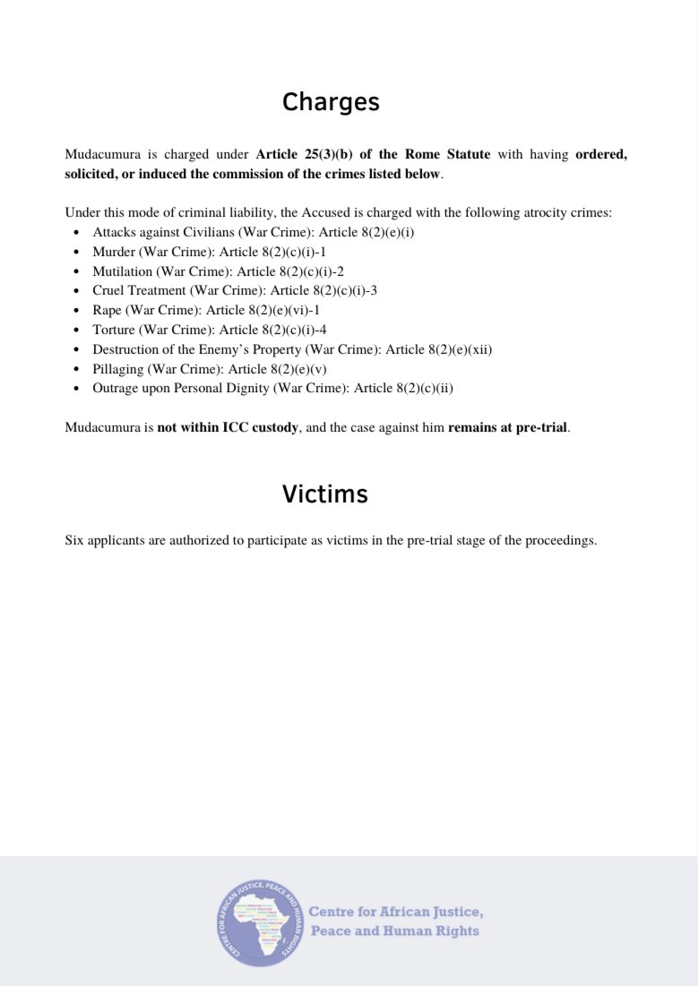 CentreRights's tweet photo. Some more information on the ICC Case Brief for this week! #icc #criminaljustice #cajph #education #casebrief https://t.co/TwZTEJEIiX