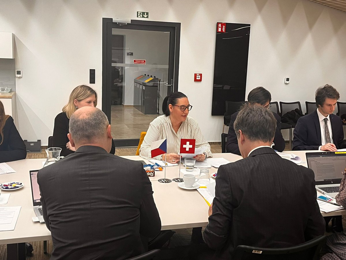 SwissEmbassyCZ's tweet image. Constructive exchanges and good atmosphere during the negotiations between 🇨🇭and the 🇨🇿 on the Framework Agreement for the #SecondSwissContribution. @SwissDevCoop @SECO_CH @MinFinCZ