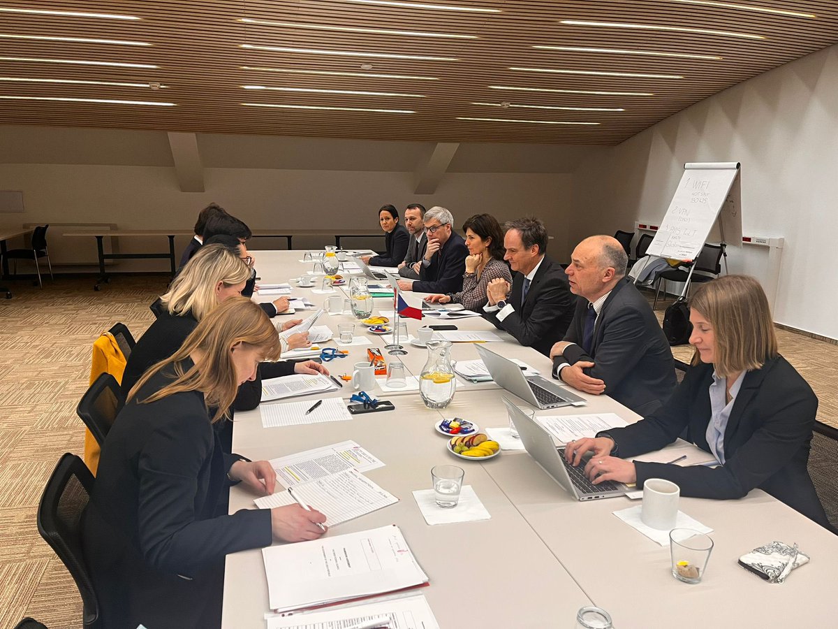 SwissEmbassyCZ's tweet image. Constructive exchanges and good atmosphere during the negotiations between 🇨🇭and the 🇨🇿 on the Framework Agreement for the #SecondSwissContribution. @SwissDevCoop @SECO_CH @MinFinCZ
