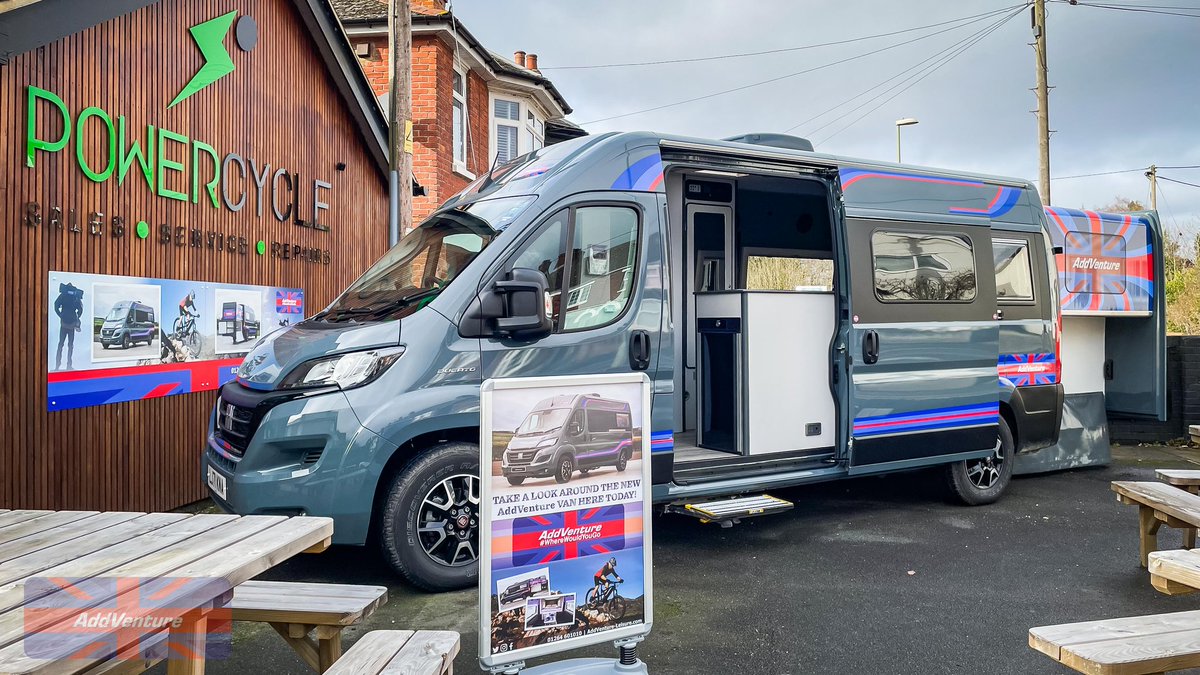 Addventure_AKFS's tweet photo. Reminder…

Our #AddVenture #campervan can be seen at Andover’s premier bike shop #PowerCycle, Weyhill Road every Friday from 9 to 3 and Saturday from 9 to 12

And as a bonus, enter your details into our iPad at the AddVenture kiosk (located instore) and have a free coffee on us! https://t.co/6EXHdqcc7B