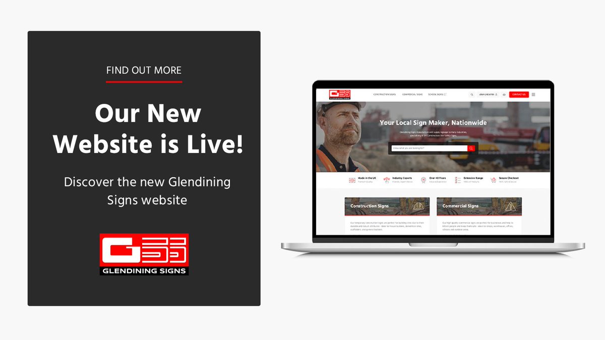 GlendiningSigns's tweet photo. We are excited to announce that the new Glendining Signs website is now live! It looks and feels modern and user-friendly, and it’s now even easier to navigate. There are plenty of new products to discover too! Explore the new site today. https://t.co/rnyBvKIjKW

#GlendiningSigns https://t.co/Yjw1nJZpcF