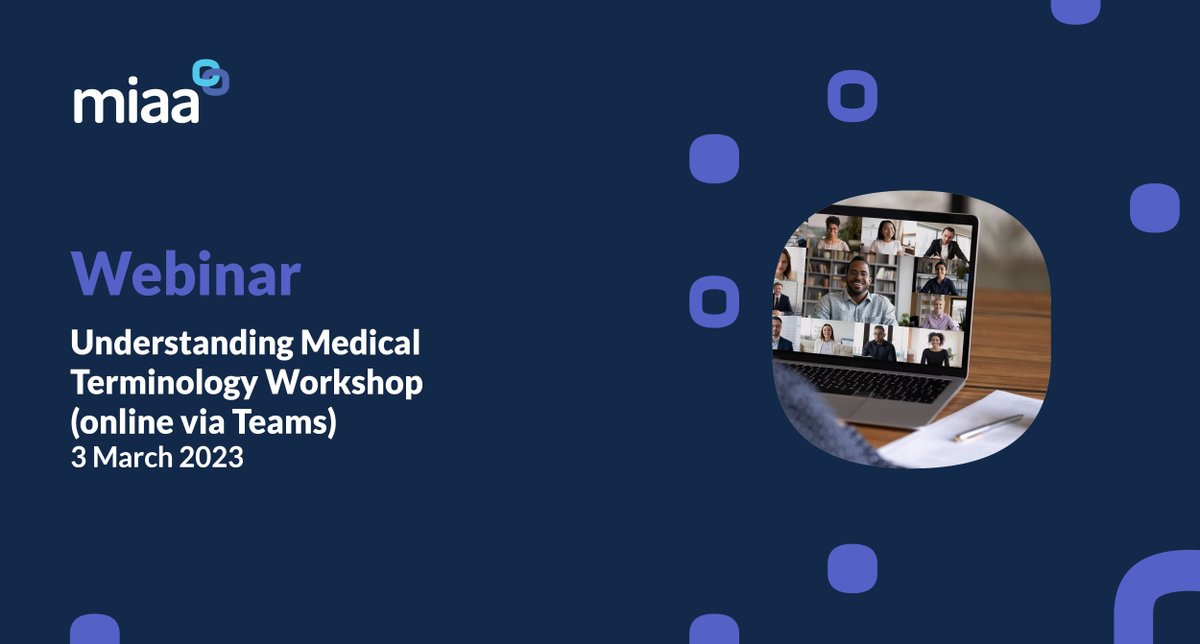 MIAANHS's tweet image. This workshop is ideal for anyone wanting to work or already working in a healthcare setting, learn about some commonly used medical terms across various disciplines and how medical terms are constructed.
Book now: ow.ly/PjZo50MLtU8
#ClinicalCoding