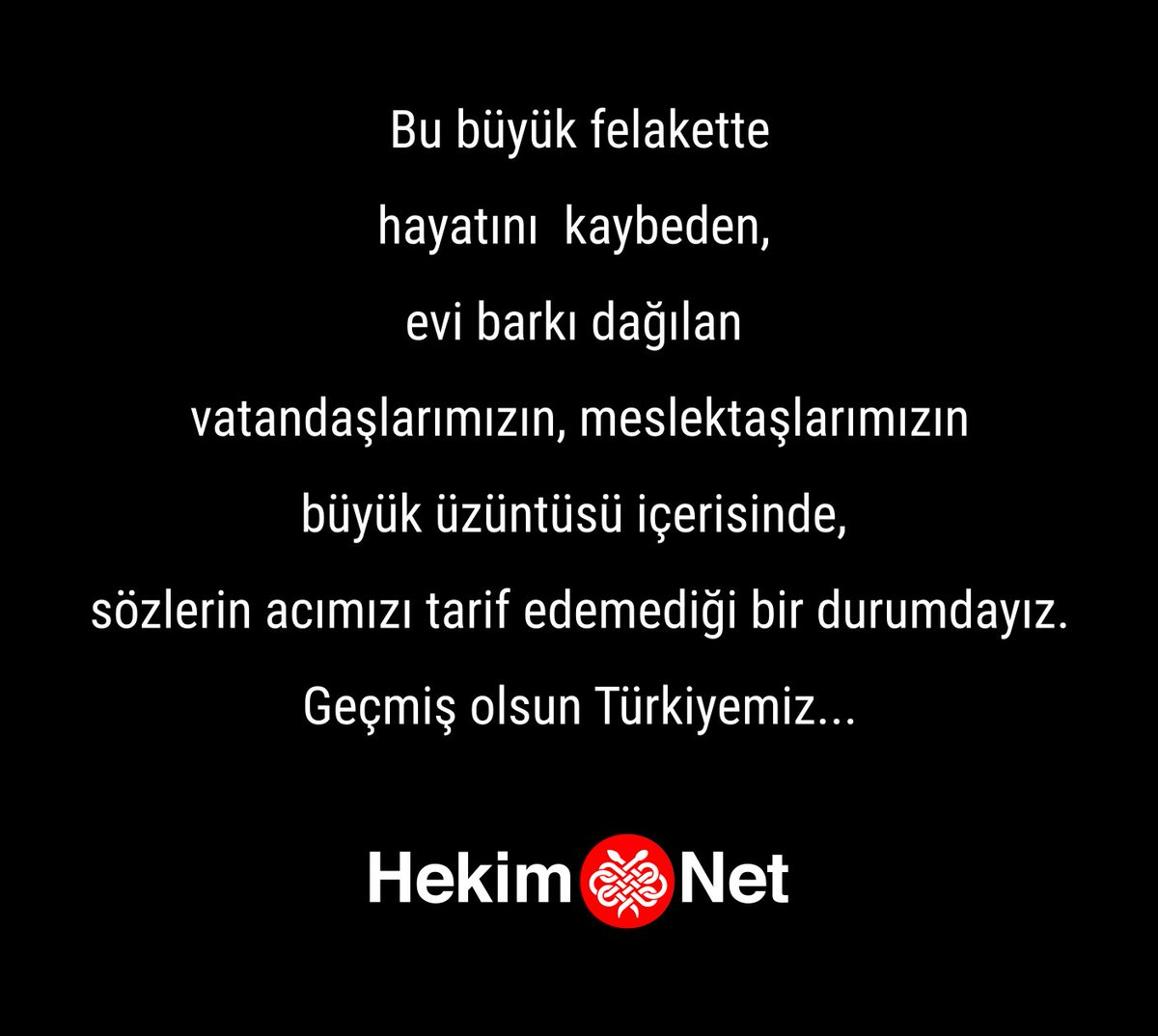 Geçmiş olsun Türkiyemiz … 🇹🇷