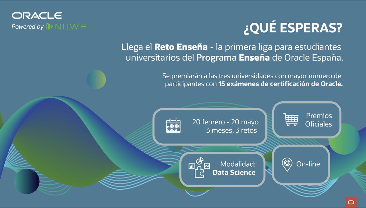 Eres un universitario techie? Te animas a participar en el primer #hackaton RETO ENSEÑA x <a href="/oracle_es/">Oracle España</a>? Todavía estás a tiempo, regístrate solo o en equipo en social.ora.cl/60183UJJj