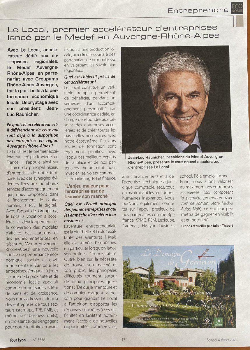 Patrick Martin (@patrickmartin_1) on Twitter photo Encore une efficace initiative du réseau territorial <a href="/medef/">Mouvement des Entreprises de France</a> avec cet accélérateur lancé par <a href="/MedefAura/">MEDEF Auvergne-Rhône-Alpes</a> en partenariat avec <a href="/Groupama/">Groupama</a>!
Initier,encourager,accompagner l’#entrepreneuriat à tous les stades de la vie de l’entreprise et partout,c’est notre vocation !👏 Encore une efficace initiative du réseau territorial <a href="/medef/">Mouvement des Entreprises de France</a> avec cet accélérateur lancé par <a href="/MedefAura/">MEDEF Auvergne-Rhône-Alpes</a> en partenariat avec <a href="/Groupama/">Groupama</a>!
Initier,encourager,accompagner l’#entrepreneuriat à tous les stades de la vie de l’entreprise et partout,c’est notre vocation !👏