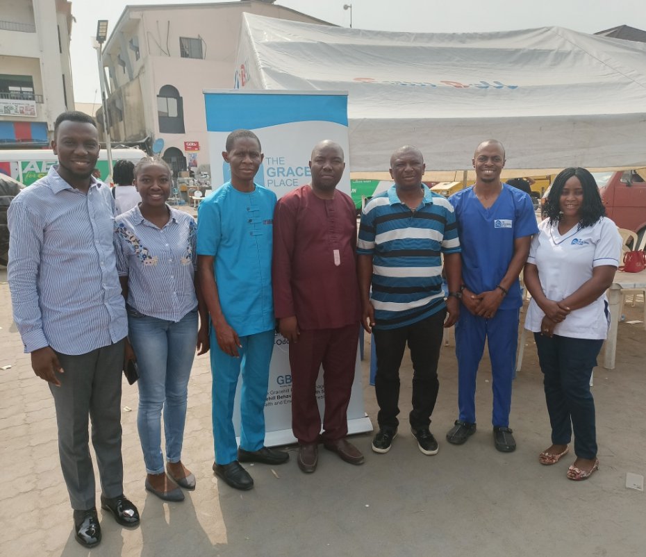 GracehillPlace's tweet photo. We were with the Auto Spare Parts and Machinery Dealers Association (ASPMDA), providing free psychological services, general mental health awareness, and more. 
Even as we continue in our drive to remind communities around us that help for addiction and mental illness is near... https://t.co/7SpBKOlu8k