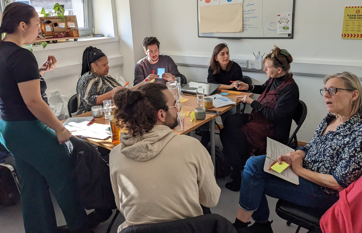 WSACommunity's tweet photo. Enjoyed our Wednesday afternoon with members of @LondonGypsyTrav team! We're supporting them to create an #evaluationframework for two of their projects serving #GRT communities in #London, intervening in cycles of homelessness and precarious housing, fuelled by snacks of course! https://t.co/CbX8FCoO6O