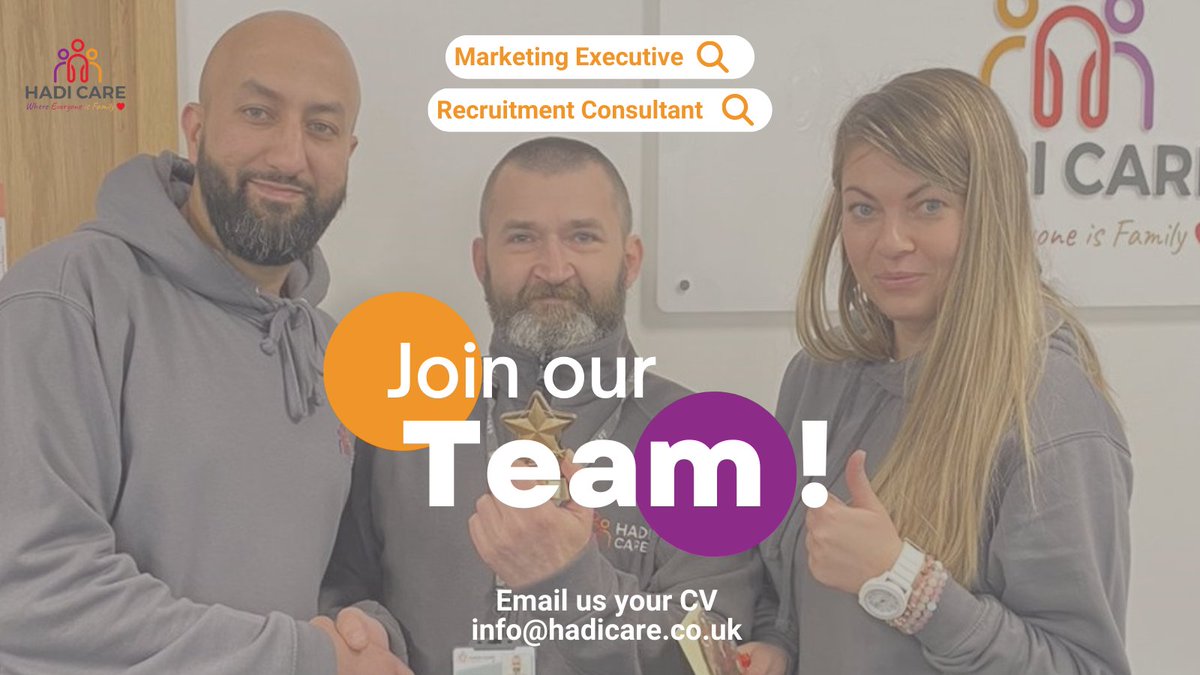 We are still recruiting for the following positions:

🥷 A Recruitment Ninja (Consultant) - £26,000 - £28,000 DOE
🧙‍♂️A Marketing Wizard (Executive) - £25,000 - £28,000 DOE

Please send us your CV or tag/share with family and friends.

#hiring #LeedsJobs #homecare #jobs