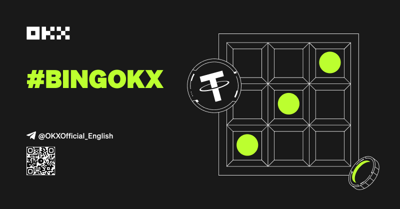 okx's tweet photo. It’s Bingo Time!

💰 Participate in OKX's Bingo for your chance to win $USDT rewards! 

Simply complete 3 tasks vertically or horizontally to hit #BINGOKX!

Join now ⤵