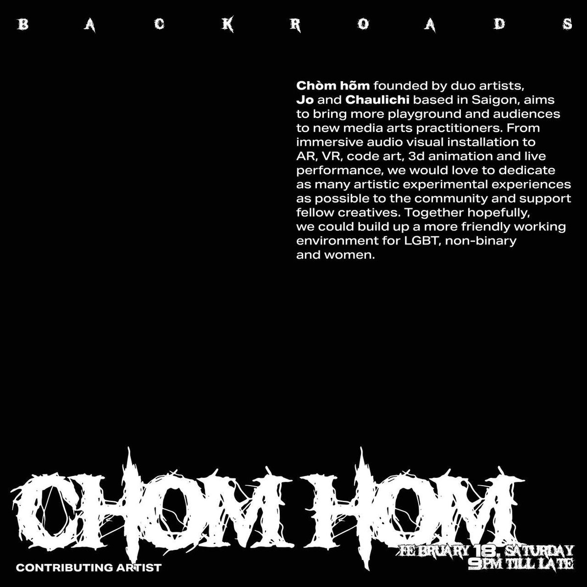 We’re almost ready for you~ Endless Return: Backroads Artist lineup #6 Chom Hom 🇻🇳 

<a href="/RefractionDAO/">be</a>